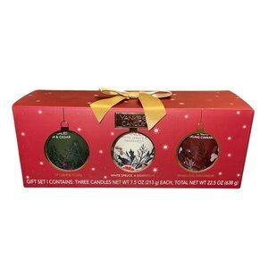 Yankee Candle Holiday Trio Candle Timeless Ornament Gift Set, 7.5oz Each